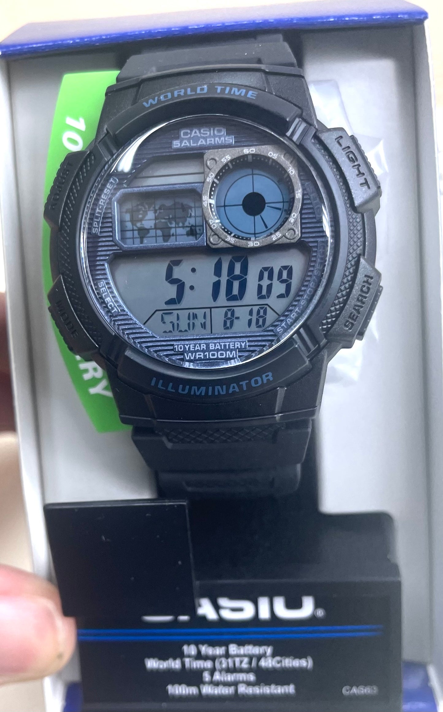 Casio watch for men black