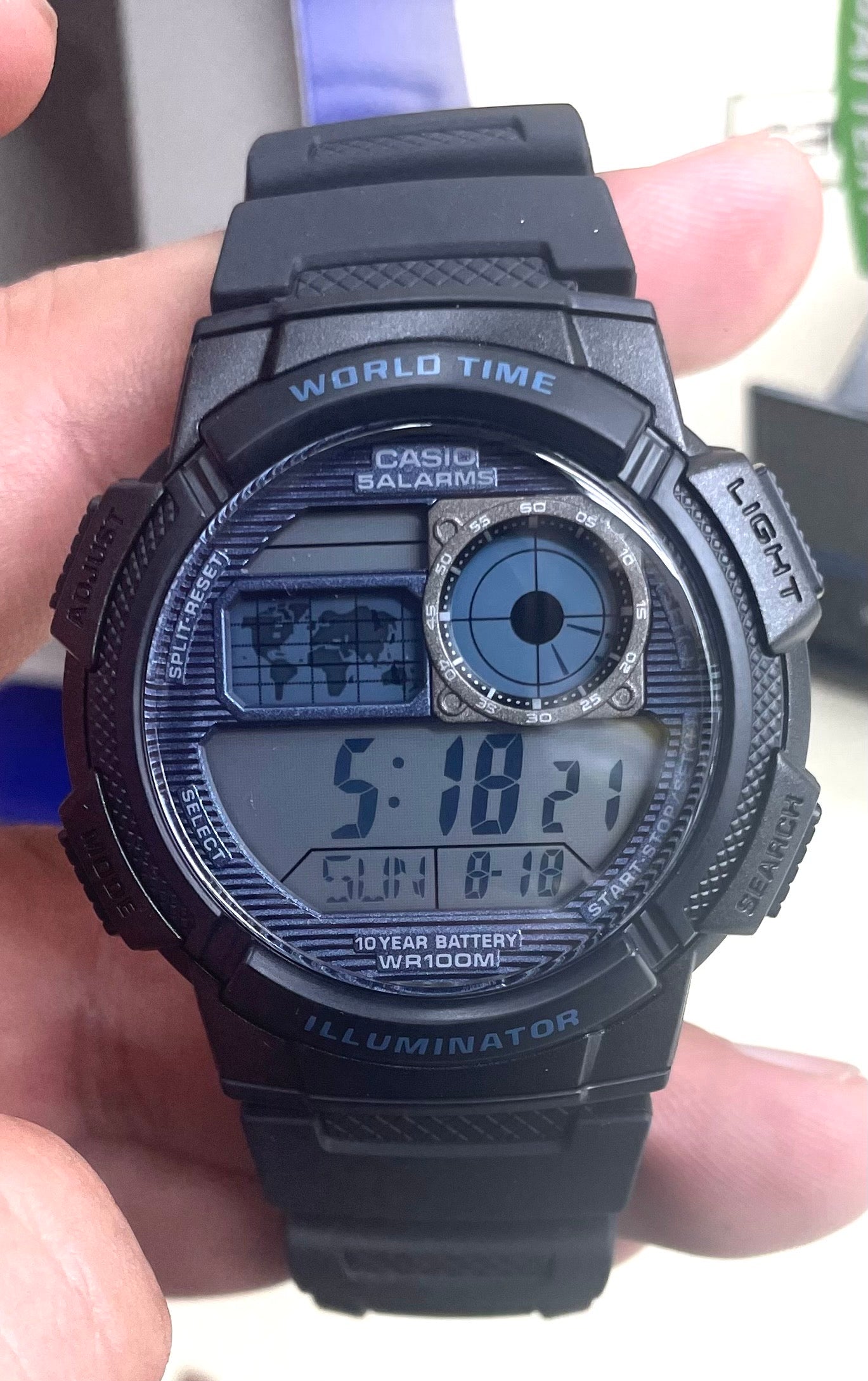 Casio watch for men black